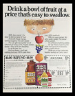1983 Juicy Juice Blended Fruit Juices Circular Coupon Advertisement