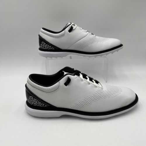 Nike Men's Sz 10.5 Jordan ADG 4 White Black Golf Shoes Sneakers Low DM0103 110