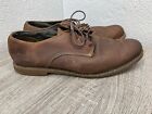 Men's Timberland Brown Leather Ortholite Oxford Style Dress Shoes Size 11.5