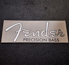 Precision Bass Headstock Decal for Bass Guitar Metallic Silver Waterslide NEW