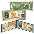 1882 Series Silas Wright $50 Gold Certificate designed on a Real $2 Bill