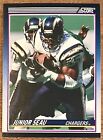 Junior Seau 1990 Score Supplemental Rookie & Traded Card San Diego Chargers #65T