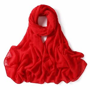 Women Chiffon Hijab Turban Headscarf Neck Shawls 175*70cm Solid Colors Head Wrap