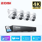 ZOSI 8/16CH 4K PoE CCTV Security Camera System Person Vehicle Detection 2TB/4TB