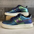 Nike Air Force 1 Low LV8 Purple Green Iridescent 849345-500 Shoes 5Y Women’s 6.5
