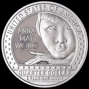 2022 S Anna May Wong American Women Quarter Gem PROOF Deep Cameo Clad US Mint
