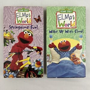 New ListingLot Elmo's World 2 VHS Wake Up With Elmo! Springtime Fun!