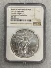 2021 (S) Silver Eagle Coin Type 1 NGC MS 69 Emergency Production