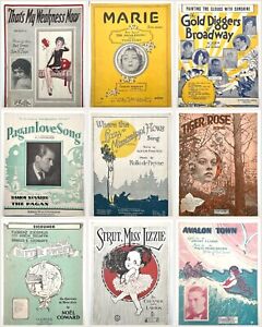 1920s Vintage Sheet Music Lot of 18 That’s My Weakness Now