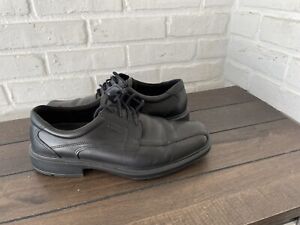 Men's ECCO Helsinki 2 Dress Shoes Black Leather Size EU 46 US 12