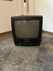 Pre Owned Emerson 13in TV From 2003  With VCR … Works Fine- No Remote