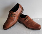Cole Haan Shoes Mens Size 11 Dress Shoe Monk Strap Buckle Brown Leather C26965