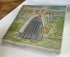 OLD Rookwood Pottery XXI Dutch Woman on Canal Scene 5.5