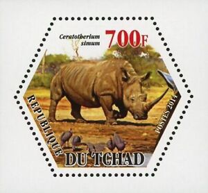 New ListingAfrican Fauna Rhino Mini Souvenir Sheet Mint NH