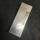 WORKING Dunhill Vintage Rollagas Lighter Silver Diamond Cut Overhauled