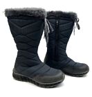LL BEAN Women's 9 Snowfield Navy Insulated Waterproof Side-Zip Winter Boots