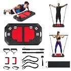 Folding Push up Board Set Elastic String Pilate Bar Bag Home Gym Training System
