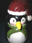 Laurie Gates Christmas Cookie Jar Penguin Twilight Collection NEW Macy's Cellar