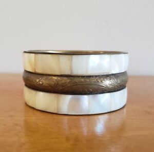 Vintage Bronze Pearl Bangle Made In India
