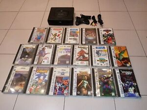 Huge Sega Saturn Lot With Console Controller and 17 Games