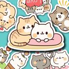 40 Cute Kitten Friends Kawaii Stickers Journal, Diary Stickers, Scrapbooking