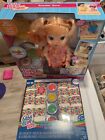 2015  Baby Alive Super Snacks Snackin’ Sara ~Blonde Doll~EXTRA DIAPERS + FOOD