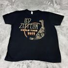 Led Zeppelin Shirt Mens Meidum Black World Tour 1971