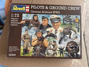 RARE-Revell 1:72 Pilots & Ground Crew German Luftwaffe Fighter Model Figures Set