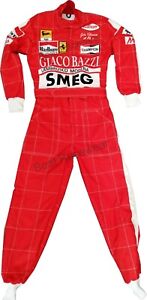 Gilles Villeneuve SMEG Red Printed go kart race suits,in all Sizes