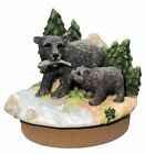 Bear, Fish, Stream Candle Jar Topper  Lodge Cabin Home Interiors NEW