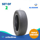 Set of (2) Used 225/60R18 Goodyear Assurance All-Season 100H - 5/32 (Fits: 225/60R18)