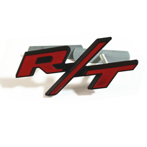 OEM For RT Front Grill Emblems R/T Car Badge New Red Black Nameplate Sticker (For: More than one vehicle)