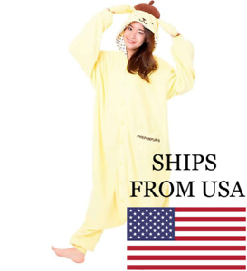 Authentic SAZAC Pompompurin Kigurumi Onesize - Ultimate Cozy Wear & Costume -USA