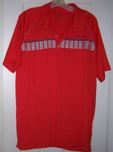 EUC  Adidas Adizero  Golf Polo Shirt  Red w/ Gray Accent  Short Sleeve  Men’s XL