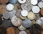 20 Coin's Unsearched Old Foreign Mixed World Assorted Bulk Lot Tokens Silver?