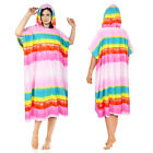 Hooded Poncho Towel Changing Robe Adult Beach Towel Surf Swiming for Men & Women