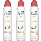 3 x Dove Go Fresh Apple & White Tea Antiperspirant Deodorant Spray, 150 ml
