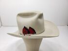 Resistol Ranchland Cowboy Hat Western 7X Beaver Long Oval Beige Size 6 3/4