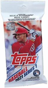 2021 Topps Baseball Series 1 Cello Packs 16 cards FREE SHIPPING LOT OF 2