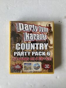 Party Tyme Karaoke - Country Party Pack 6 (CD, 2017, 4-Disc Set) Brand New-6