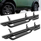Fits 2021-2023 Ford Bronco 4 Door Side Steps Running Boards Nerf Bars Textured (For: 2021 Ford Bronco Badlands)