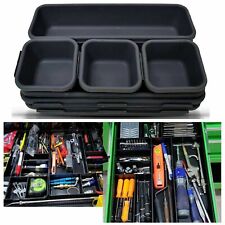 Tool Box Drawer Organizer Tray Set Perfect for Tool Chest Cart Cabinet, Hardware
