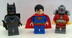 Lego DC Comics Minifigure Lot Of 3 Batman (Wrong Legs) Superman & Deadshot