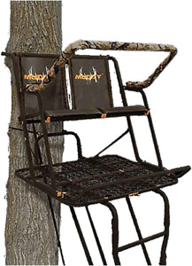 MLS2300 Partner 17 Foot Adjustable Outdoor 2 Person Hunting Ladder Tree Stand wi
