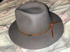 ❤️ Brixton Cowboy Hat Men's s small Gray 100% Wool Outdoor Western