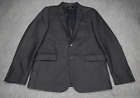 Scotch & Soda Blazer Mens Extra Large 52 Solid Black Two Button New w/out Tags