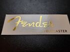 Telecaster Headstock Decal Fender Style for Guitars Solid Gold