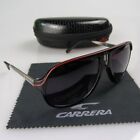 Men Women Retro Sunglasses Unisex Square Bright Black Frame Carrera Glasses