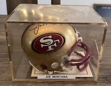 Authentic Joe Montana Autographed San Francisco 49ers Mini Football Helmet L@@K