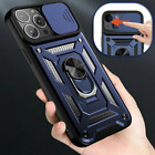 Shockproof Case For iPhone 15 14 Pro Max 13 12 Camera Lens Slide Cover Protector